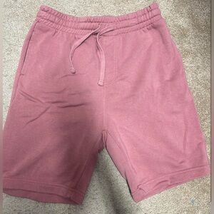No Boundaries Pink Athletic Shorts with Elastic Waistband